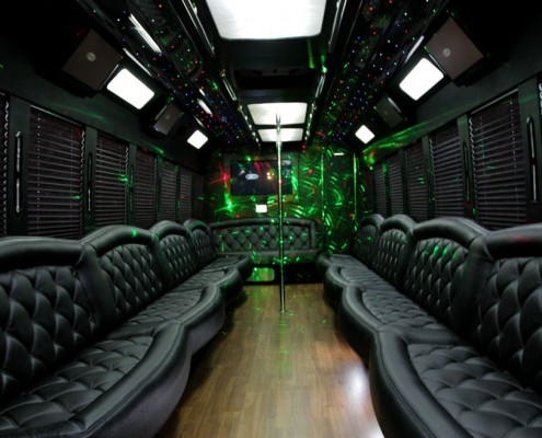 Limo Party Bus interior NYC