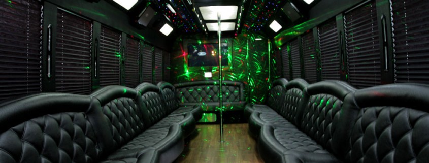 Limo Party Bus interior NYC