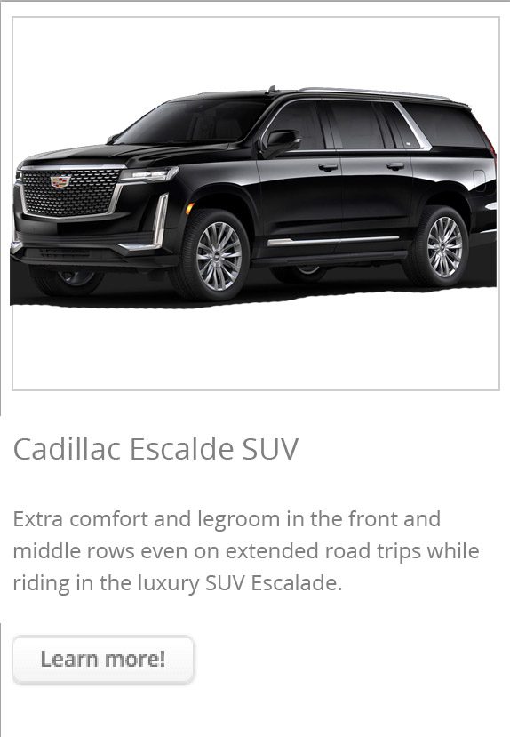 Cadillac Escalade homepage slider image