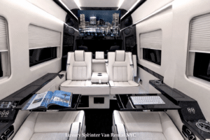 Interior of Jet Sprinter Van NYC