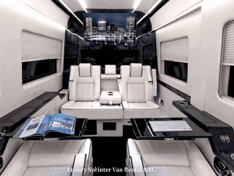 Interior of Jet Sprinter Van NYC