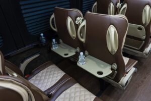 luxury coach bus for 56 passengers support table